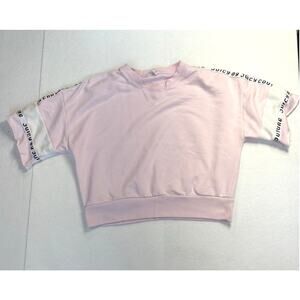 Juicy Couture Women's Sweatshirt Size S Light Pink Pullover Short Sleeve